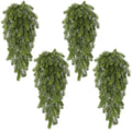 Waipfaru 4Pcs Artificial Hanging Plants, Pine Christmas Teardrop Swag by Waipfaru