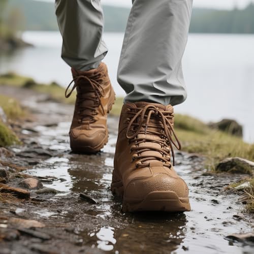 NORTIV 8 Men's Ankle High Waterproof Hiking Boots - Image 2