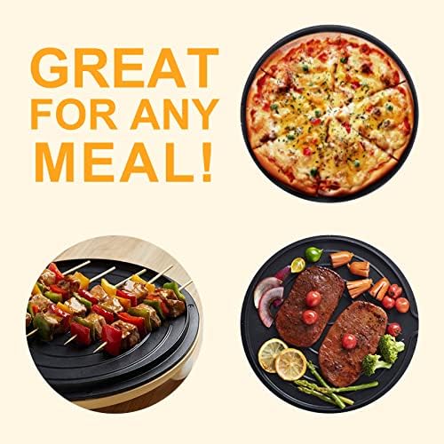 Bear 11.8'' 1500W Electric Smokeless Indoor Grill with Adjustable Temp, Quesadilla Maker Nonstick Pan for Breakfast, Lunch, Dinner - Image 5
