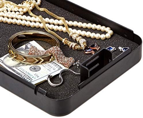 Amazon Basics Portable Security Case Lock Box Safe with Combination Lock for Documents, Valuables and Personal Items, XXL, Black - Image 3