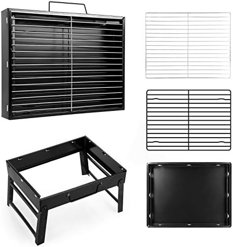 Uten Charcoal Grill, BBQ Grill Folding Portable Lightweight smoker Grill - Image 6