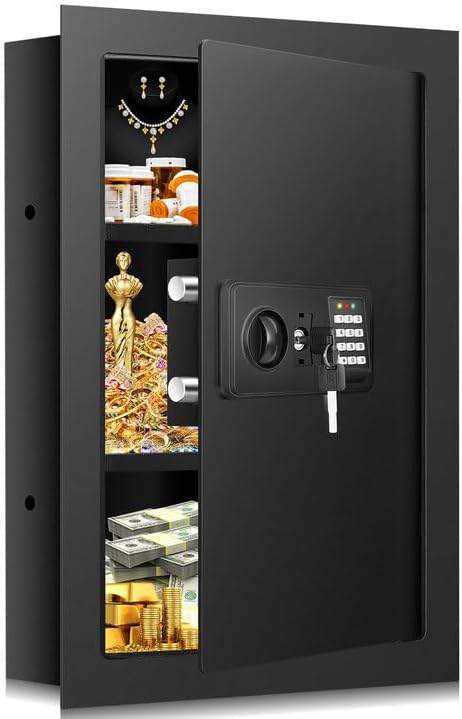 Fireproof In Wall Safe Between Studs 16" Centers, 25.6" Tall Hidden by HomeSafe