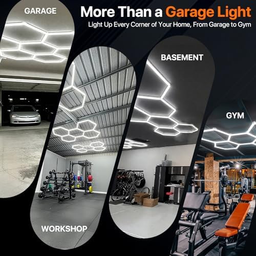 Hexagon Garage Lights: 476W 17 Grids Hexagon Led Lights 52360LM - Image 7