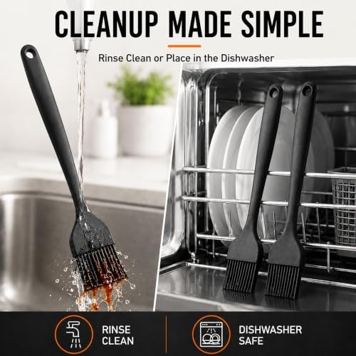 Silicone Basting Pastry Brush for Baking Bbq Spread Oil Butter - Image 5