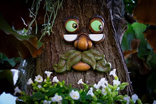Tree Faces Decor - Outdoor Yard Art Garden Decoration - Unique Peeker for Outdoors and Indoors - Old Man Tree Hugger Art - Image 4