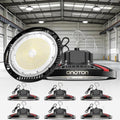 CINOTON 210W UFO LED High Bay Light, Aluminum LED Shop Lights with 31500LM, 5000K Commercial Bay Lighting for Warehouse Garage Workshop Factory, 6' Cable & Safety Rope, ETL Listed 8 Pack by CINOTON