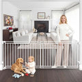 45-80" Extra Wide Baby Gate for Large Openings, Metal Heavy Duty Dog Gate by SpecializinginBabySafetyProducts