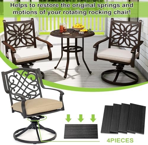 OwnMy 8 Pack Patio Rocking Chair Fiberglass Spring Plates Replacement Parts - Image 7