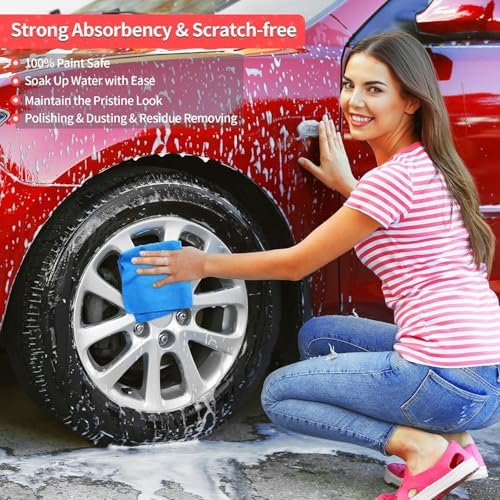 Shop Towels, 150 Pack Cleaning Rags Microfiber Towels, Bulk All-Purpose Microfiber Cleaning Cloth Lint-Free Wipe Washcloth for Commercial Garage Automotive & Housekeeping 11.5"*11.5" - Image 4