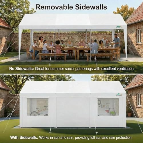 COBIZI 10x20 FT Heavy Duty Carport with Galvanized Frame - Image 4