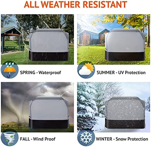 600D Oxford Heavy Duty BBQ Grill Cover 76Wx28Dx46H, Water Resistant - Image 2