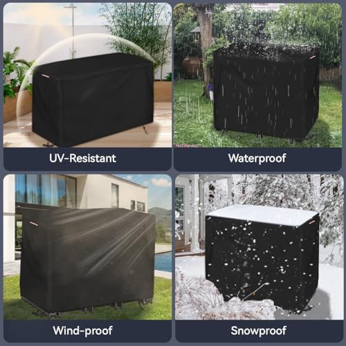 Outdoor Bar Set Table Covers Waterproof, 60"L x 41"W x 41"H - Image 7