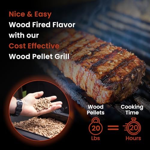 Z GRILLS ZPG-450A Wood Pellet Grill & Smoker with PID V3.0 Controller, 459 Sq in Cook Area, Meat Probe, Foldable Shelf&Side Shelf, 8 in 1 BBQ Grill Outdoor Auto Temperature Control, Black - Image 6