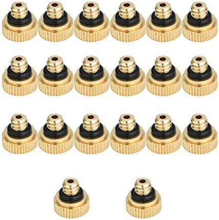 Brass Misting Nozzles for Garden Cooling System 0.012" (0.3 mm) 10/24 UNC (20 PCS) - Image 4