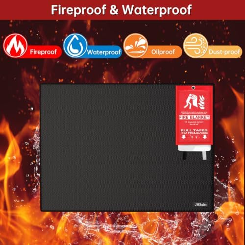 65x48 inch Grill Mat for Blackstone,Fire Pit Mat with Fire Blanket - Image 3