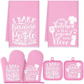 Sratte 6 Pcs Kitchen Decor Accessories Set, Kitchen, Light Pink by Sratte