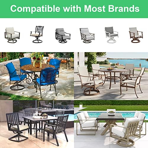 Anwenk 2Pack Patio Rocking Chair Spring Plate Replacement Part Fiberglass Spring Plates Swivel Rocker Chair Lawn Furniture Repair Replacement for Universal Outdoor Patio Furniture, 2.5" x 5"x0.25” - Image 6