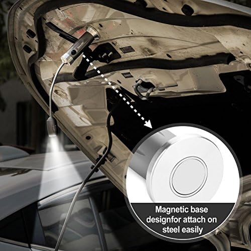 Magnetic Ultra-Bright Barbecue Grill Light with Super Bright LED Lights, Grilling Gifts for Men Dad, Flexible Gooseneck BBQ Light, Electric Grill Accessories-1 Pair (Silvery) - Image 5