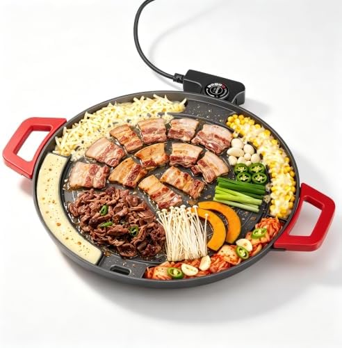 Korean BBQ Smokeless Electric Grill, Nonstick, Adjustable Temp by Unknown