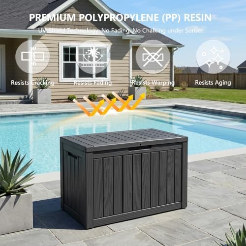 Outdoor Storage Box, 50 Gallon Waterproof Deck Box [Upgraded 3.0] - Image 5