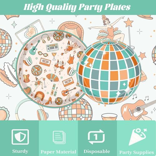 Showgirl Themed Party Decorations - 96PCS Life of Birthday Girl Party Plates Napkins and Forks Disposable Dinnerware Set, Showgirl Themed Bday Decor Supplies Serves 24 - Image 4