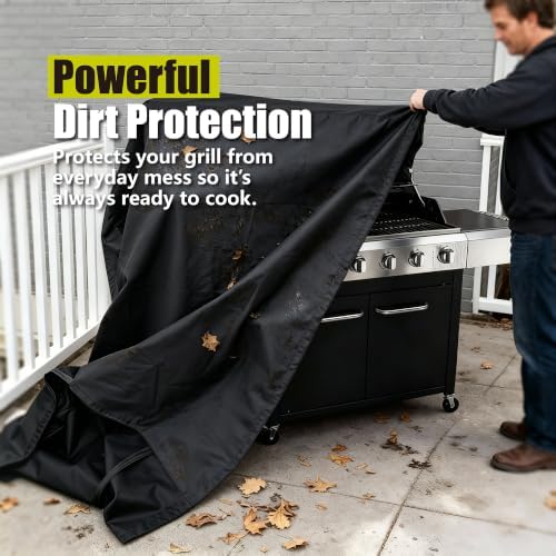 YSPACE 32 Inch Grill Cover Heavy Duty Waterproof BBQ Grill Cover - Image 3