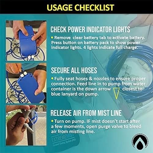 EXTREMEMIST Portable Mist System 16ft Wireless Outdoor Cooling Kit - Image 4