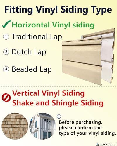 NACETURE Vinyl Siding Hooks Hanger Siding Clip for Hanging, 6 Pack - Image 3