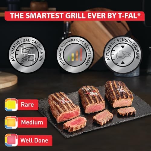 T-Fal OptiGrill Indoor Panini Press Grill with 6 Cooking Programs - Image 2