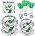 Zubebe 175 Pcs Camp Bachelorette Plates Cups Napkins Serves 25 by Zubebe