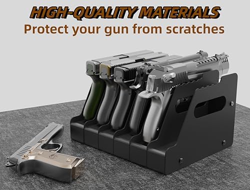 HEKAGURA Pistol Rack for Gun Safe, Can Hold up to 4-8 Pistols, with Foam Protection to Prevent Scratches on The Guns for Revolvers, Glock 17 19 23 Gun Safe Accessories - Image 5