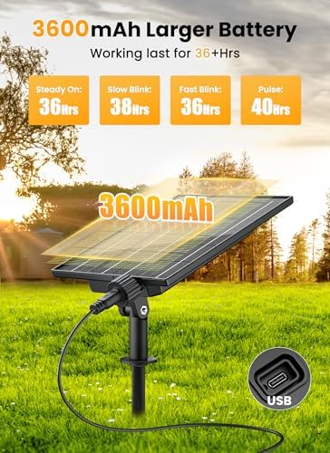 Brightown 108FT 52LED Solar String Lights Outdoor with Remote & USB Port - Image 4