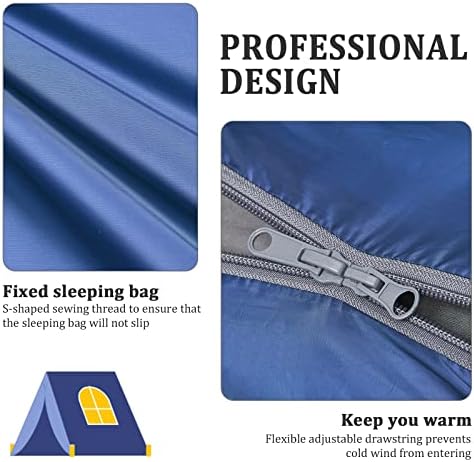 ECOOPRO Warm Weather Sleeping Bag - Portable, Waterproof, Compact Lightweight, Comfort with Compression Sack - Great for Outdoor Camping, Backpacking & Hiking-83 L x 30" W Fits Adults - Image 4