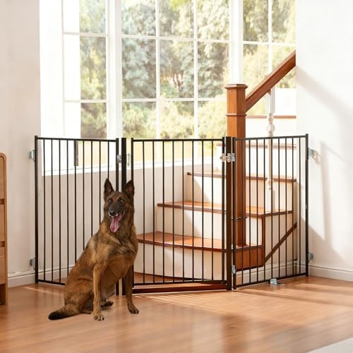 No Pawblems Freestanding Dog Gate with Door for Indoor & Outdoor, 36'' Tall by NoPawblems