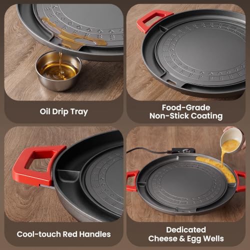 Korean BBQ Smokeless Electric Grill, Nonstick, Adjustable Temp - Image 5