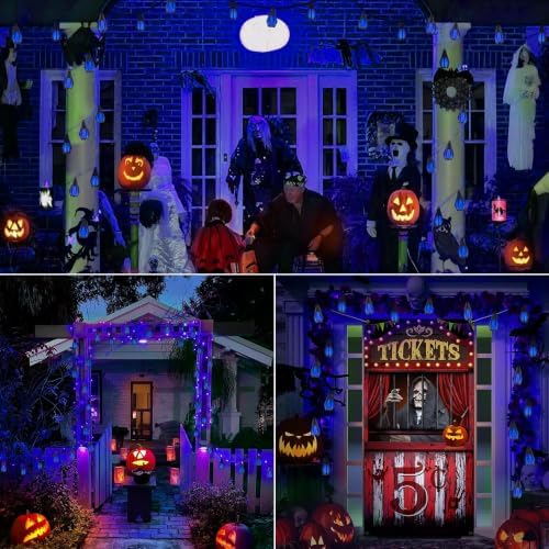 Solar String Lights for Outside, 33Ft Solar Patio Light with 15 Flickering - Image 6