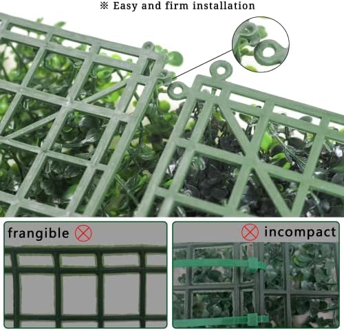 Bybeton 40"x120"(33sqft) Ivy Privacy Fence Screen Odorless Boxwood Hedge - Image 4