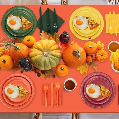 Havawish 340 Pcs Thanksgiving Party Supplies, Orange, Harvest Style - Image 4