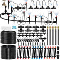 230FT Drip Irrigation System for Garden with 38pcs Adjustable Copper Nozzles & Emitters, Automatic Garden Watering System with 1/2" & 1/4" Tubing for Raised Bed, Yard, Greenhouse, Potted Plants, Lawn by GGAQHLK