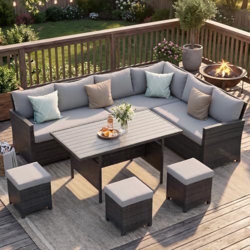 Wisteria Lane 7 Piece Patio Furniture Set, Patio Sectional for All Weather by WisteriaLane