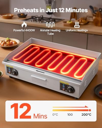 VEVOR Commercial Electric Griddle 30in No Plug, Countertop Flat Top Griddle - Image 3