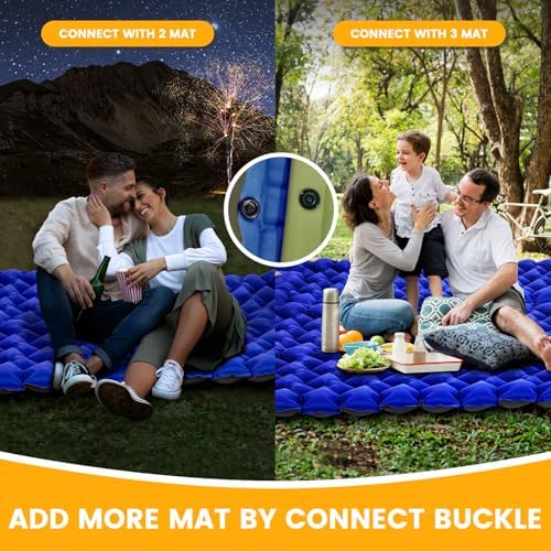 4-Inch Camping Sleeping Pad with Foot Pump and Pillow - Image 7