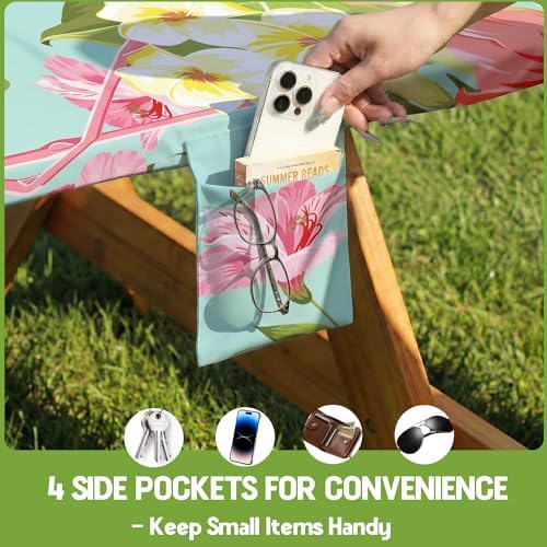 Picnic Table Cover with Bench Covers Tablecloth Glamping Essentials Travel Vacation Table Cloth Outdoor Cool Fun Unique Ideas Gifts for Camper Camping Lovers RV Owner Family Couple Women Female Mom - Image 5
