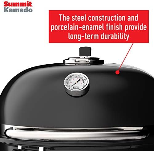 Weber® Summit® Kamado S6 Charcoal Grilling Center with Gas Ignition, Black - Image 5