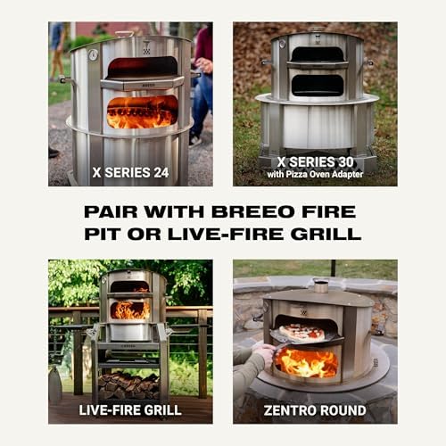 Breeo Live-Fire Pizza Oven - Stainless Steel, 27.5 in, Made in USA - Image 3
