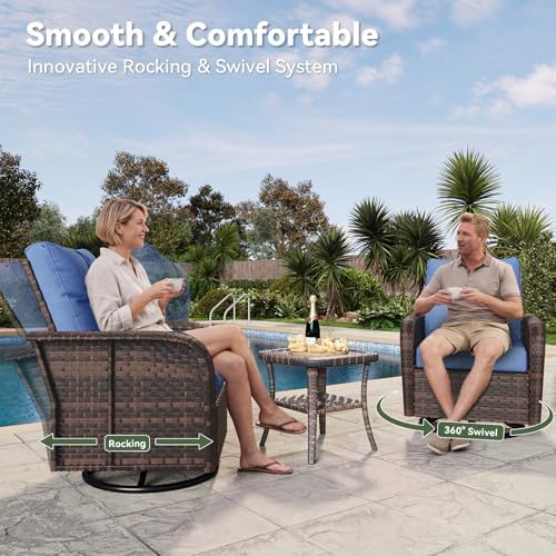 Aoxun 10-Piece Wicker Rattan Patio Furniture Set with 44" Fire Pit Table - Image 3