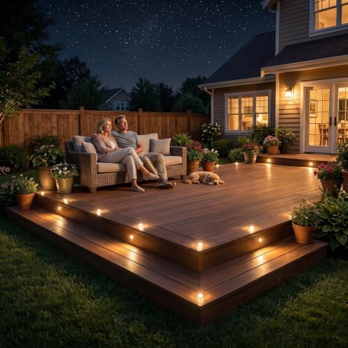 LED Deck Lights with Timer & Photocell, 36 Pack IP67 Waterproof Kit - Image 7