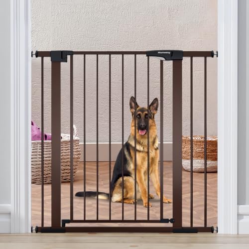 Mumeasy 36" High Extra Tall Dog Gate, 29.7"-40.5" Wide Pressure Mounted Tall Baby Gate for Dog, Auto Close Pet Gate with Door for Stairs,Doorways,House,Black by Mumeasy-FocusonBabyPetSafetyGate