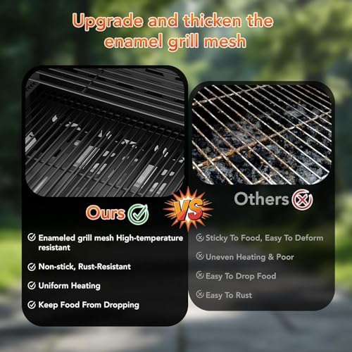 R.W.FLAME 3-Burner Gas Grill with Side Burner, 34,000 BTU, Stainless BBQ - Image 4