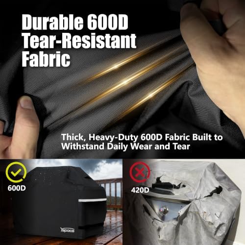 YSPACE 52 Inch Grill Cover Heavy Duty Waterproof for Weber Spirit 300 - Image 4